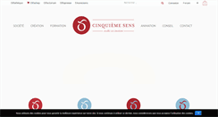 Desktop Screenshot of cinquiemesens.com